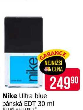 Nike Ultra blue pánská EDT 30 ml 