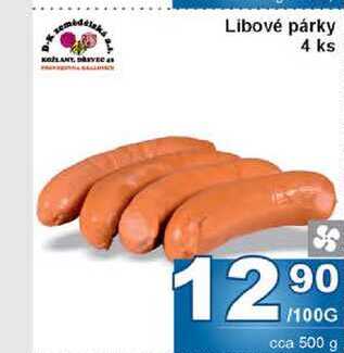 Libové párky 4 ks