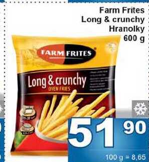 Farm Frites Long & crunchy Hranolky 600 g