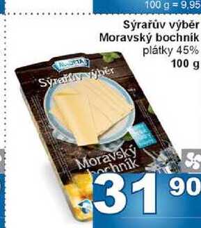 Sýrařův výběr Moravský bochník plátky 45% 100 g