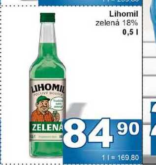 Lihomil zelená 18% 0,5l