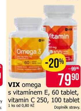 VIX omega s vitamínem E, 60 tablet