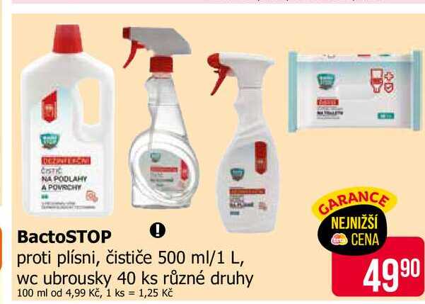 BactoSTOP proti plísni, čističe 500 ml