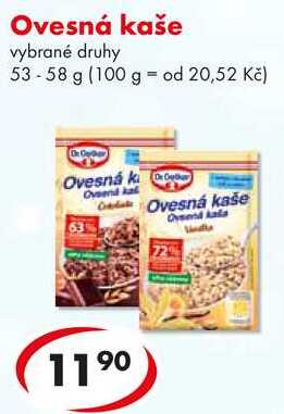 Ovesná kaše, 53-58 g