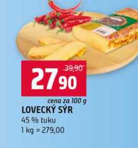 LOVECKÝ SÝR 45% tuku 100g