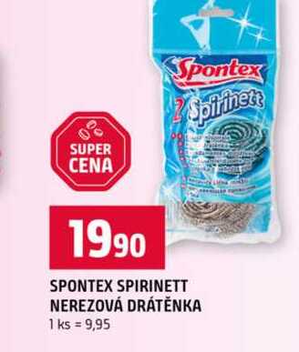 SPONTEX SPIRINETT NEREZOVÁ DRÁTĚNKA 1 ks 