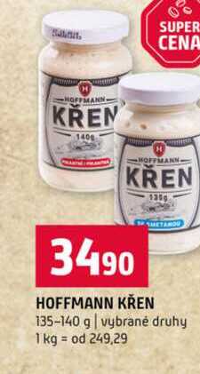 HOFFMANN KŘEN 135-140 g vybrané druhy 