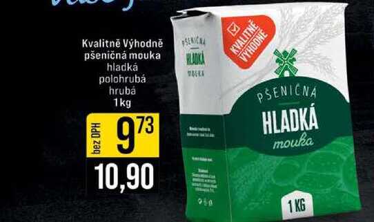 Kvalitně Výhodně pšeničná mouka hladká polohrubá hrubá 1kg 