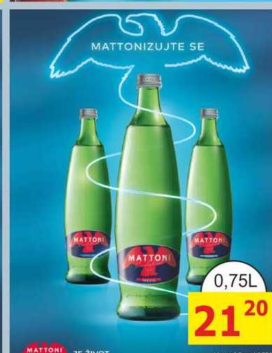 MATTONI 0,75L sklo
