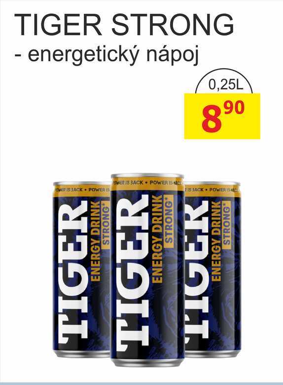 TIGER STRONG - energetický nápoj 0,25L 