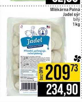 Mlékárna Polná Jadel sýr bílý 1kg 