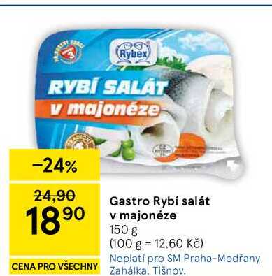 Gastro Rybí salát v majonéze, 150 g 
