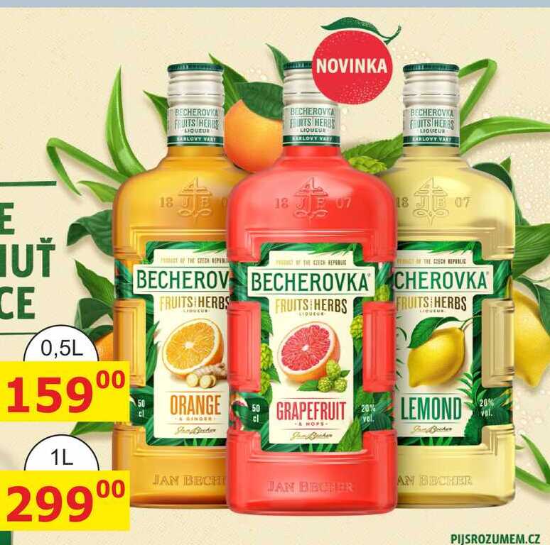 BECHEROVKA FRUITS HERBS LIQUEUR 1l