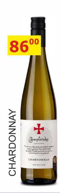 Templářské sklepy 0,75l CHARDONNAY 