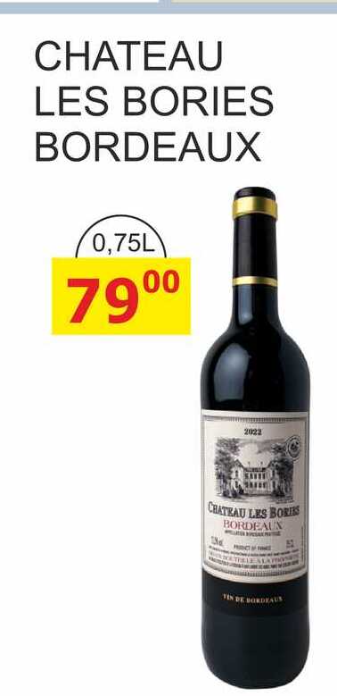 CHATEAU LES BORIES BORDEAUX 0,75L 
