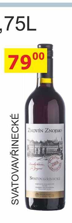 ZNOVÍN ZNOJMO 0,75L SVATOVAVŘINECKÉ