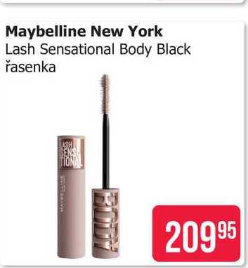 Maybelline New York Lash Sensational Body Black řasenka 