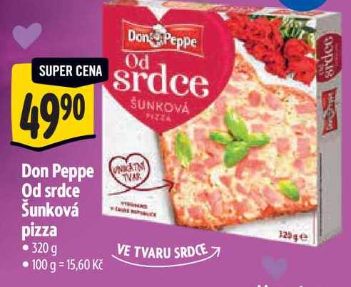  Don Peppe Od srdce Šunková pizza 320 g    
