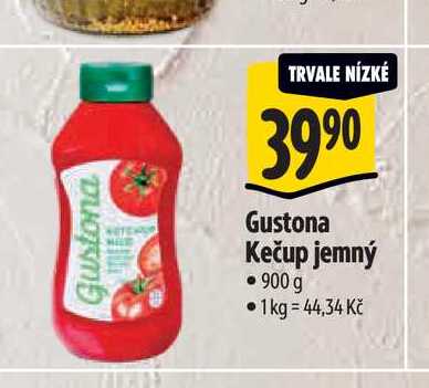  Gustona Kečup jemný  900 g 