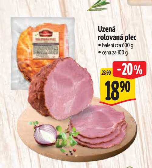 Uzená rolovaná plec 600 g