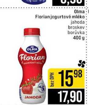 Olma Florian jogurtové mléko jahoda broskev borůvka 400 g