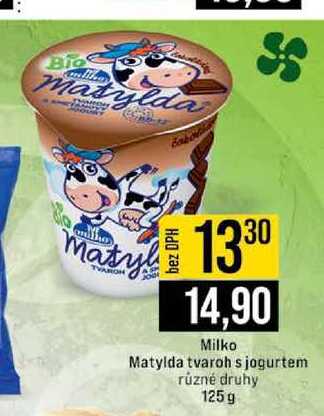 Milko Matylda tvaroh s jogurtem různé druhy 125 g