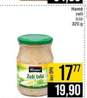 Hamé zeli bílé 320g