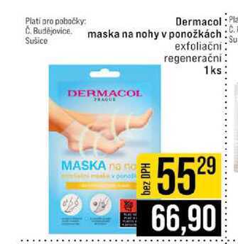 Dermacol maska na nohy v ponožkách exfoliační regenerační 1ks