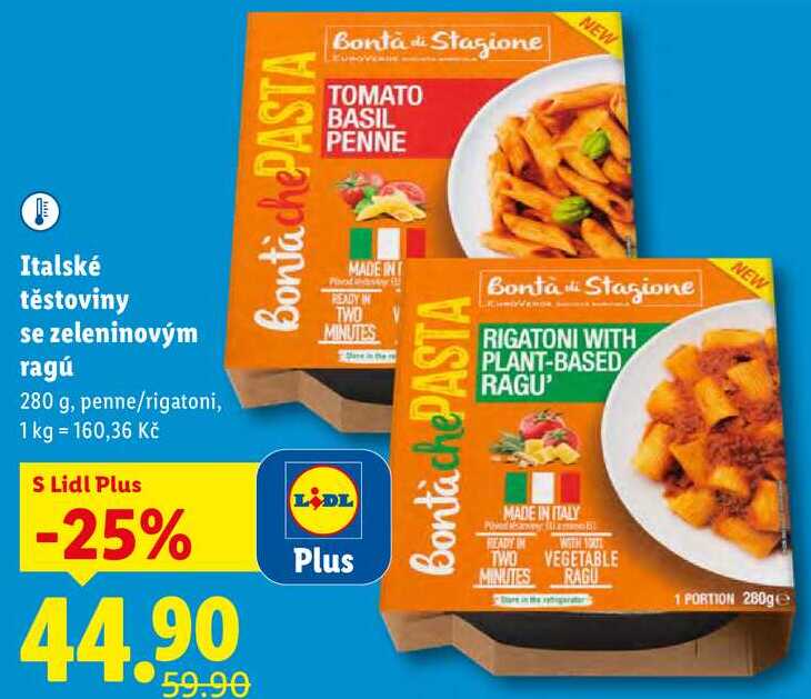 Italské těstoviny se zeleninovým ragú, 280 g