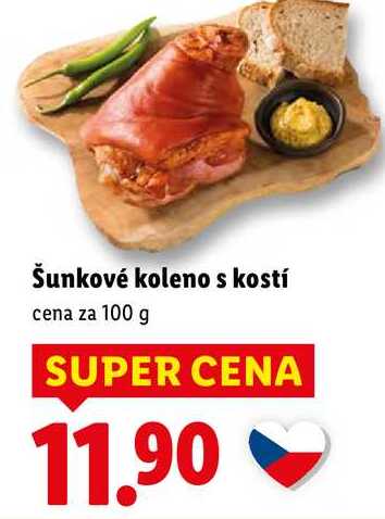 Šunkové koleno s kostí, cena za 100 g 