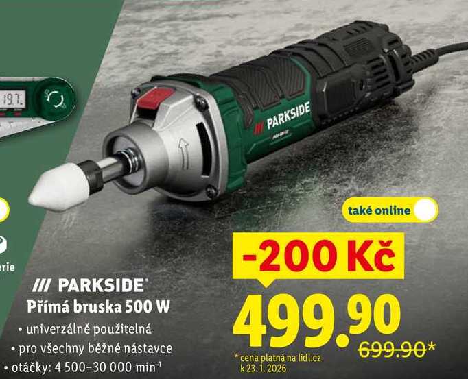 Přímá bruska 500 W 