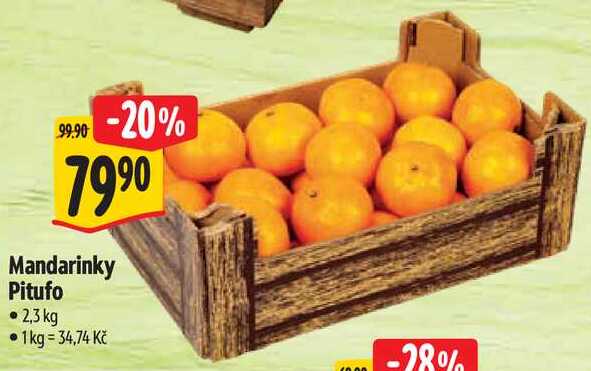 Mandarinky Pitufo, 2,3 kg 