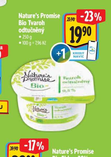 Nature's Promise Bio Tvaroh odtučněný 250 g