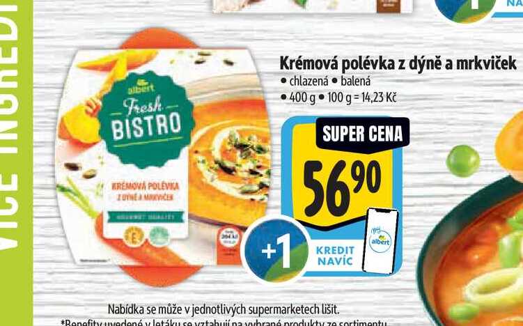   Krémová polévka z dýně a mrkviček  400 g
