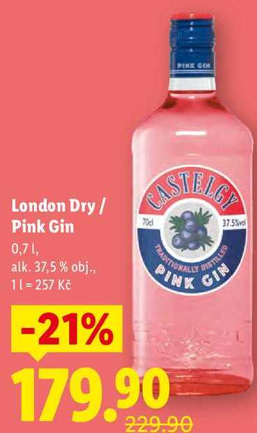 London Dry/Pink Gin, 0,7 l