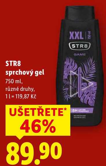 STR8 sprchový gel, 750 ml