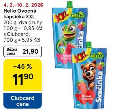 Hello Ovocná kapsička XXL, 200 g