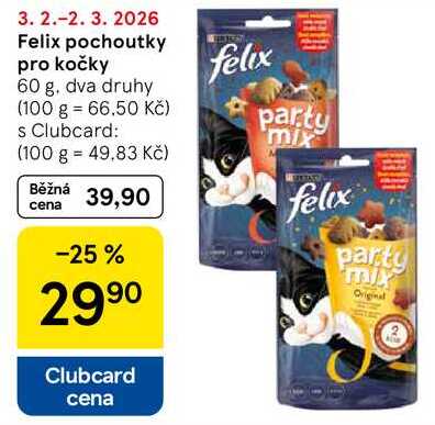 Felix pochoutky pro kočky, 60 g