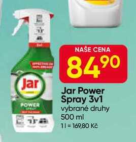 Jar Power Spray 3v1 vybrané druhy 500 ml 