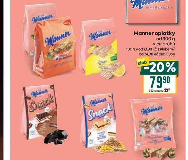 Manner oplatky od 300 g