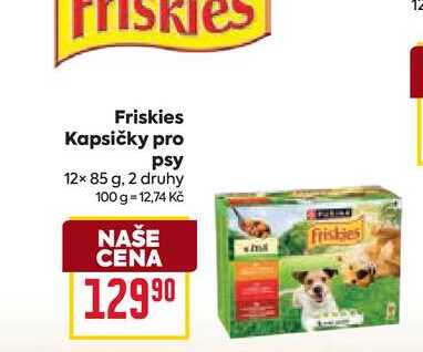 Friskies Kapsičky pro psy 12× 85 g