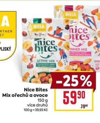 Nice Bites Mix ořechů a ovoce 150 g