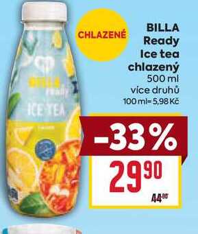 BILLA Ready Ice tea chlazený 500 ml