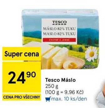 Tesco Máslo, 250 g