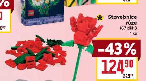 Stavebnice růže 167 dílků 1ks