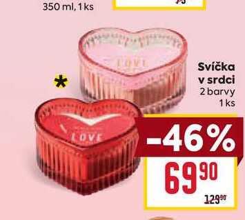 víčka v srdci 2 barvy 1 ks