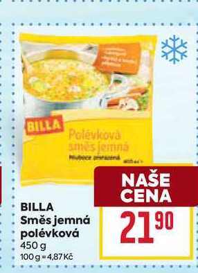BILLA Polévková směs jemná polévková 450 g
