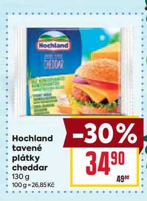 Hochland tavené plátky cheddar 130 g