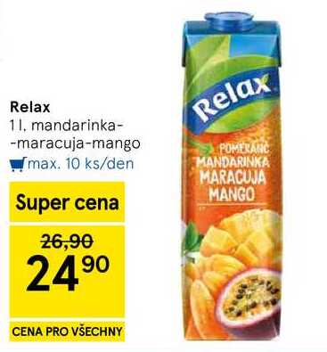 Relax mandarinka-maracuja-mango, 1 l 