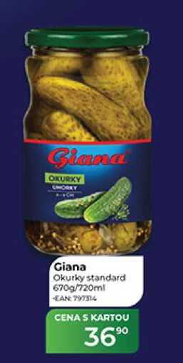 Giana Okurky standard 670g/720ml 